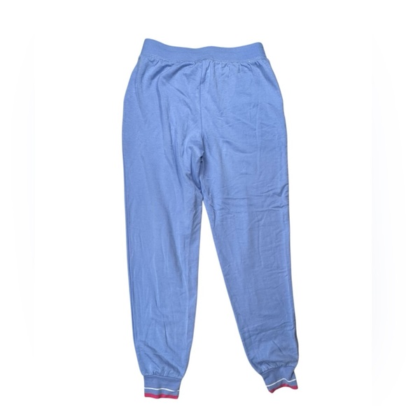 P.J. Salvage Blue Jogger Sweatpants Loungewear Heart Eyes Smiley Face Small D137 - Picture 8 of 9